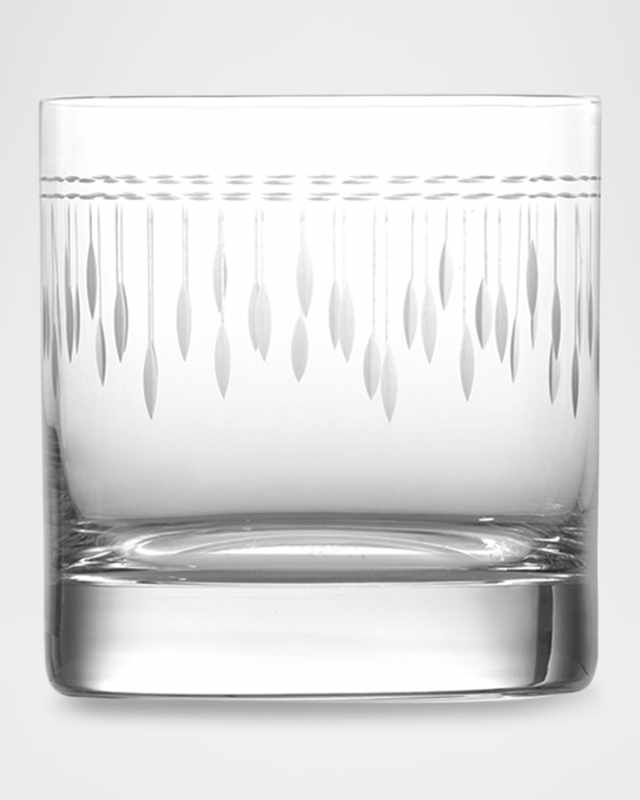 Vanity Etched 13.5 oz. Double Old Fashioned Glasses, Set of 6